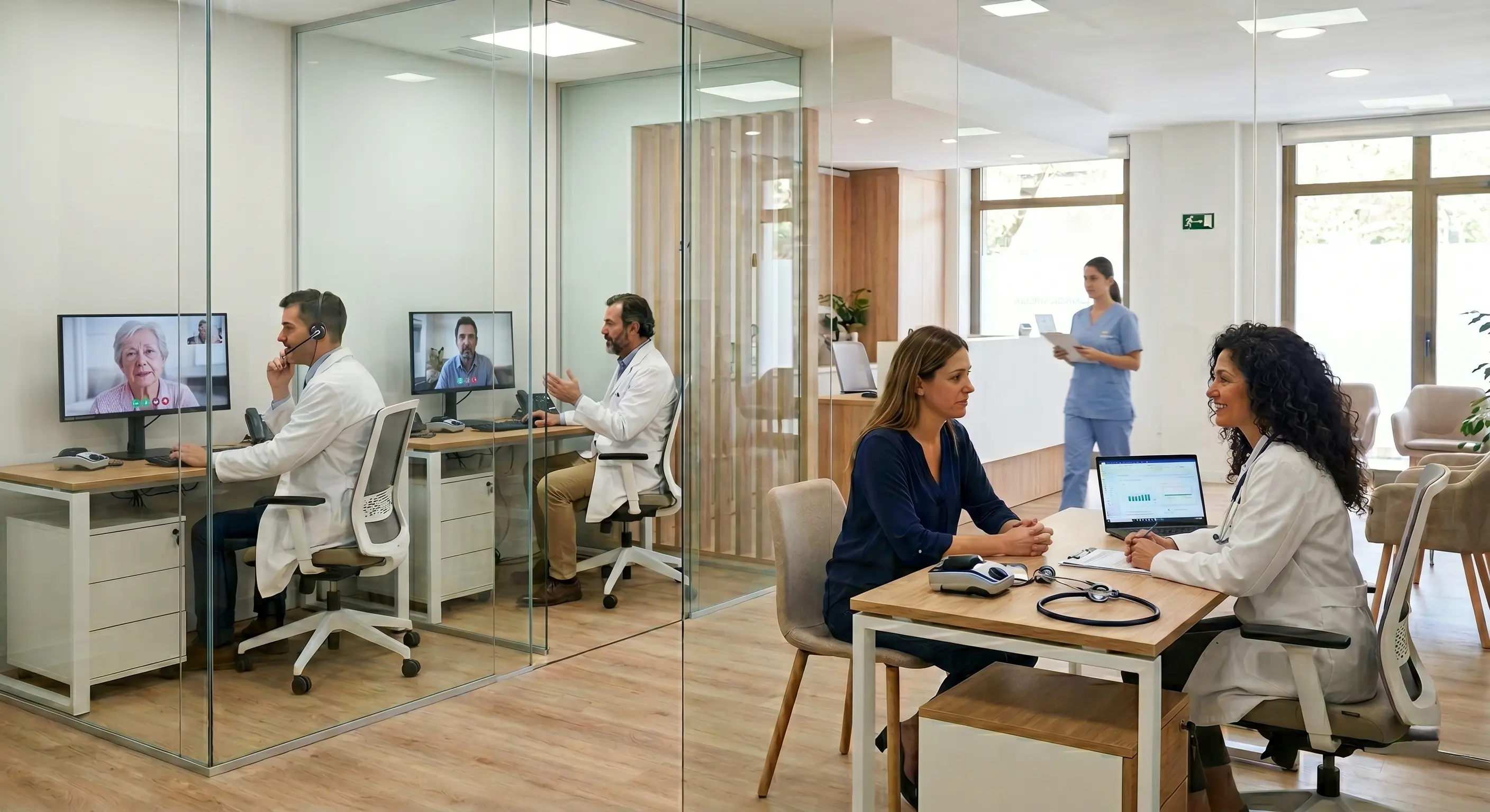 Equipo clinico en un entorno institucional